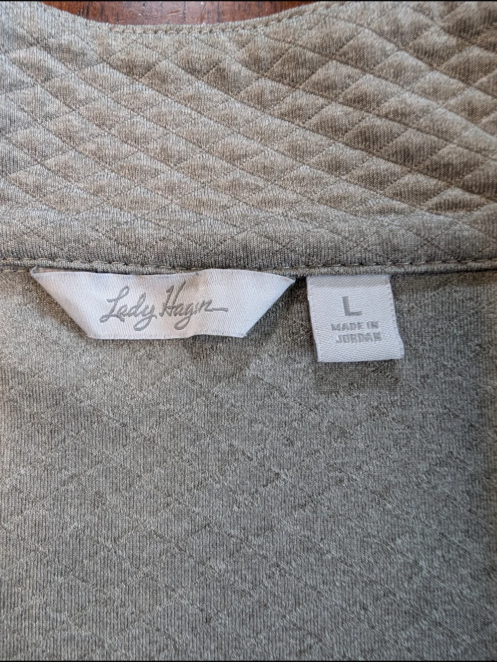 Lady Hagen Gray Jacket Womens Large Quilted Full Zip Golf Activewear Athleisure